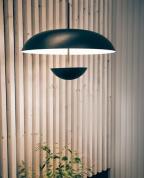 Modern Siyah Çift Kubbeli Sarkıt Avize