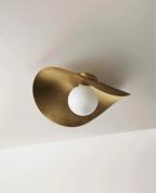 Modern Altın Pirinç Formlu Glop Tavan Lambası