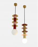 Modern Renkli Katmanlı Silindir Sarkıt Avize