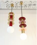 Modern Renkli Katmanlı Silindir Sarkıt Avize