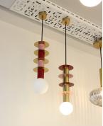 Modern Renkli Katmanlı Silindir Sarkıt Avize