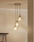 Modern 3’lü Renkli Cam Art-Deco Sarkıt Avize