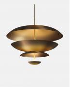 Modern Bronz 4 Katmanlı Disk Sarkıt Avize