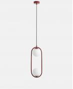 Modern Bordo Elips 2’li Glop Sarkıt Avize