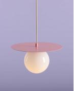 Modern Mavi Disk Glop Sarkıt Avize