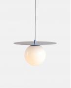 Modern Mavi Disk Glop Sarkıt Avize