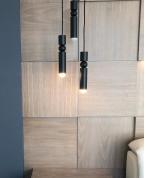 Modern Siyah Silindirik 3’lü Sarkıt Spot Avize