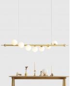 Modern Altın Lineer 8’li İnci Glop Avize