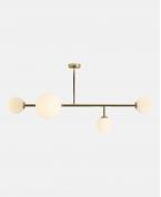 Modern Altın Lineer 4’lü Glop Sarkıt Avize