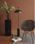 Modern Siyah Silindir Tabanlı Lambader