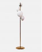 Modern Altın Gövdeli 4’lü Balon Glop Lambader