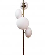 Modern Altın Gövdeli 4’lü Balon Glop Lambader