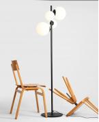 Modern Siyah 6’lı Geometrik Glop Avize