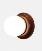 Retro Ahşap Halkalı Minimalist Duvar Apliği Retro Ahşap Halkalı Minimalist Duvar Apliği