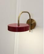 Retro Bordo Disk Tasarım Aplik