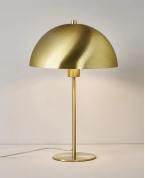Fırçalanmış Pirinç Kaplama Kubbe Masa Lambası