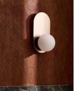 Modern Elips Eskitme Pirinç Duvar Apliği