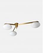 Modern Altın Pirinç 3’lü Glop Avize