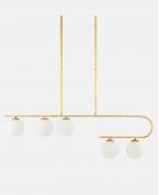 Modern Altın Pirinç 5’li Asimetrik Lineer Avize