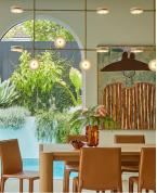 Modern Altın Izgara Formlu 6’lı LED Disk Avize