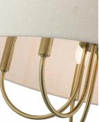 Modern Pirinç Gövdeli Keten Şapkalı 6’lı Avize