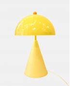 Parlak Sarı Konik Gövdeli Mantar Masa Lambası